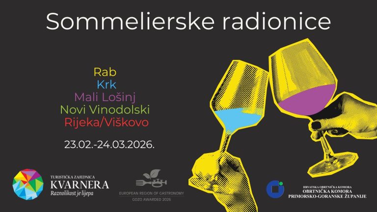 Sommelierske radionice / Kvarner-europska regija gastronomije 2026.